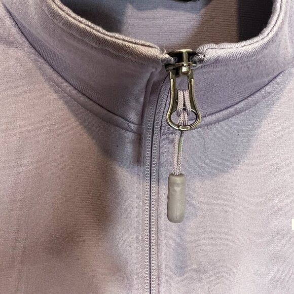 The North‎ Face Jacket L Womens Purple Fleece Lined Logo Full Zip Size Large - Picture 6 of 12